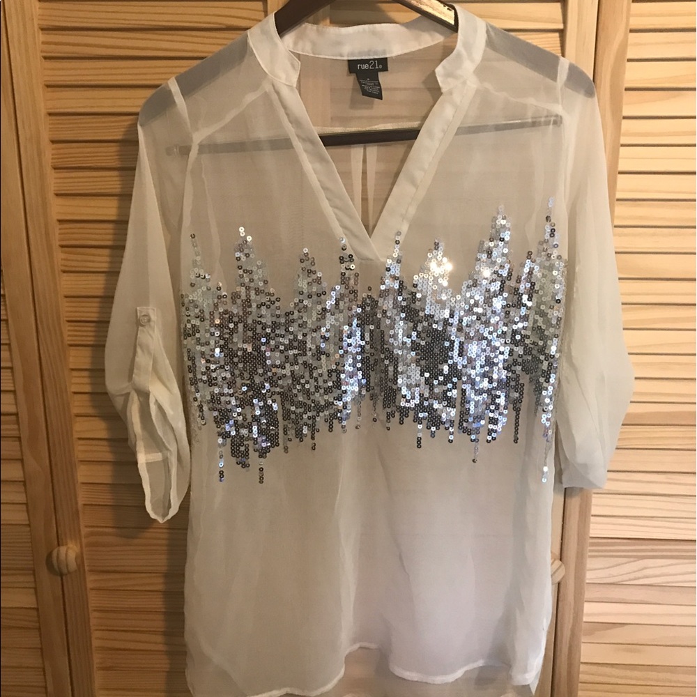 Rue 21 sequins blouse