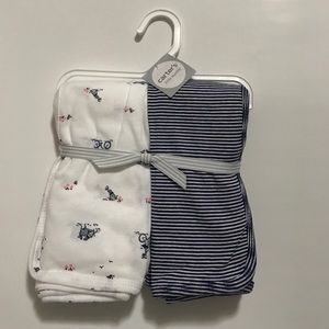 Carters Boys Swaddle Blanket 2pk
