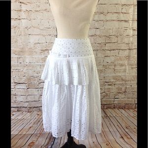 Womens Eyelet Skirt