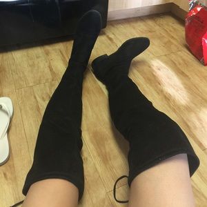 Guess black over the knee boots 7M