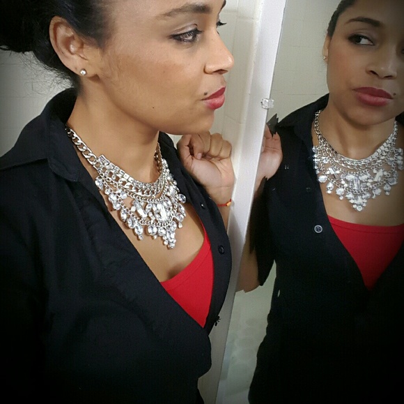 New crystal necklace women statement collar multil - Picture 4 of 4