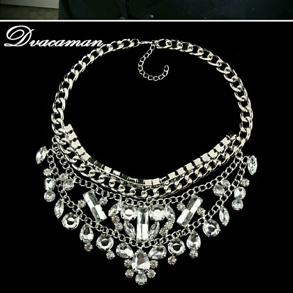 New crystal necklace women statement collar multil - Picture 2 of 4