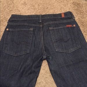 7 For All Mankind, dark wash, "Roxanne" fit, 28