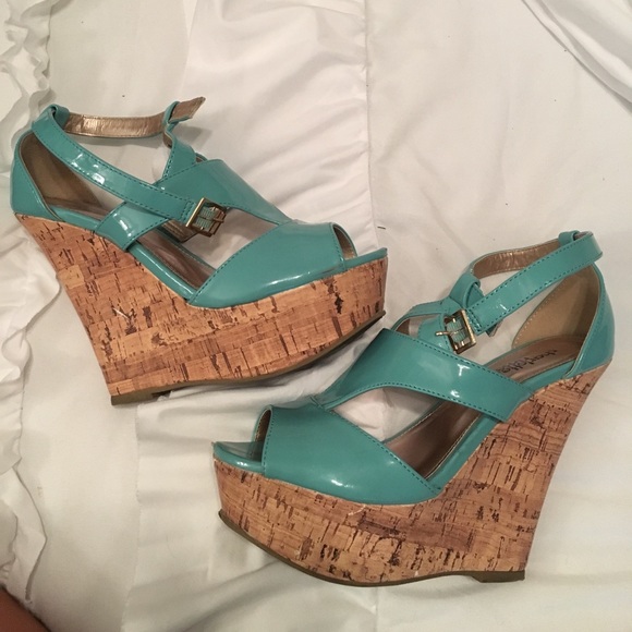 Turquoise Wedges - Picture 2 of 5