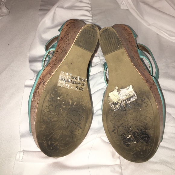 Turquoise Wedges - Picture 4 of 5