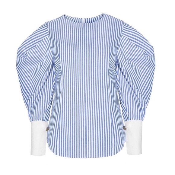 Puff Sleeve Stripe Top - Picture 2 of 5