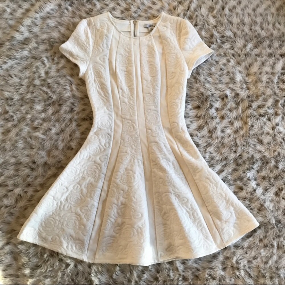 Bar III white A-line dress