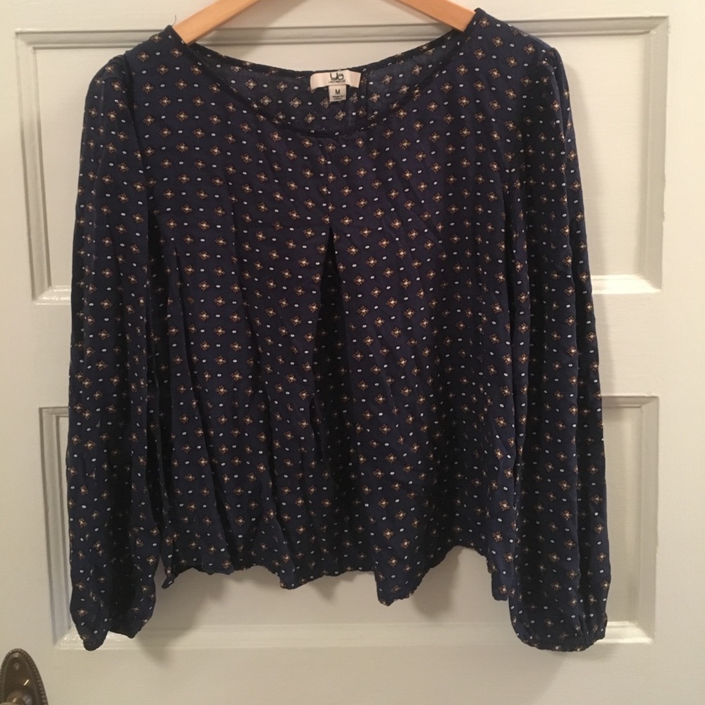 YA Los Angeles open back long sleeve tunic top