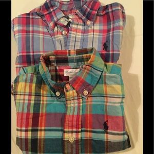 2 Button Down Polo Shirts