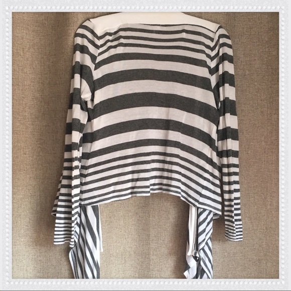 Splendid Asymmetrical Stripe Cardigan - Picture 2 of 4