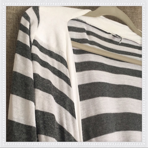 Splendid Asymmetrical Stripe Cardigan - Picture 3 of 4