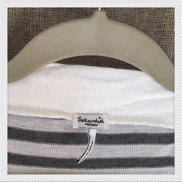 Splendid Asymmetrical Stripe Cardigan - Picture 4 of 4