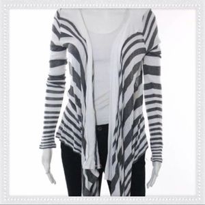 Splendid Asymmetrical Stripe Cardigan