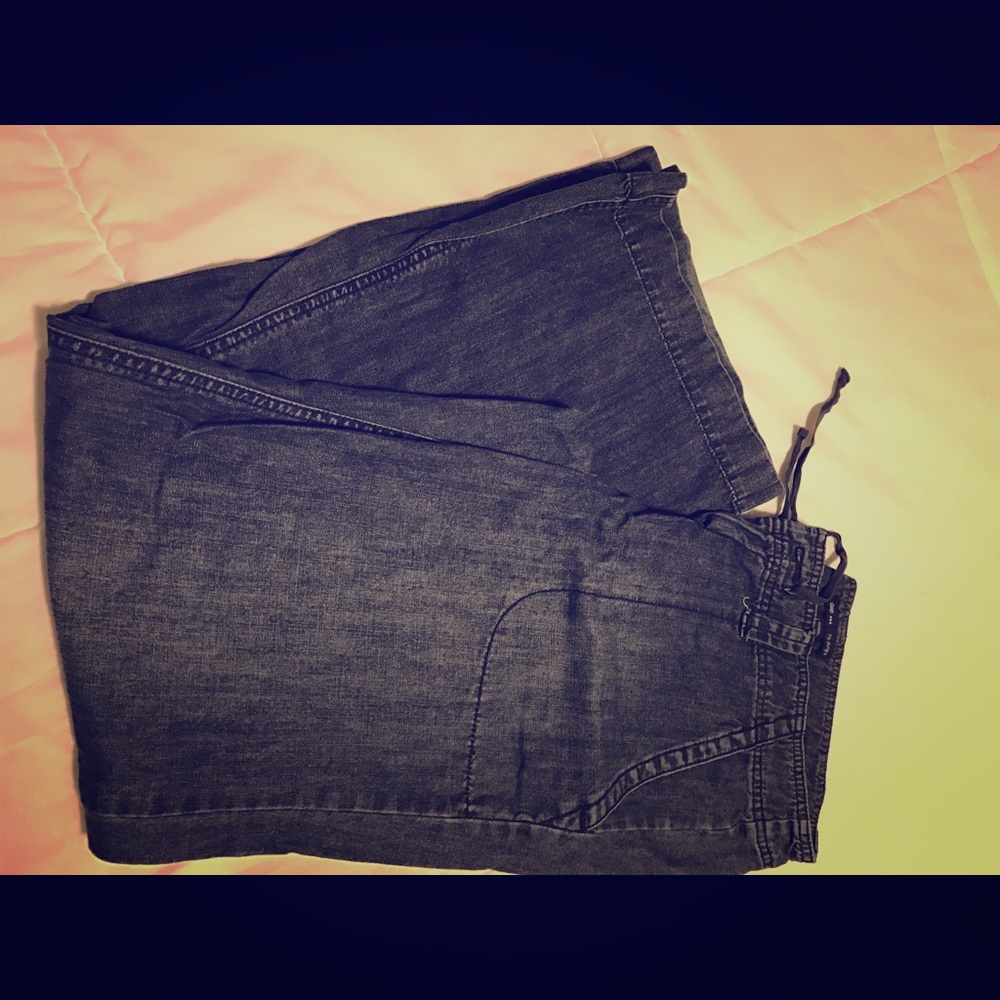 Gap wide leg draw string jeans