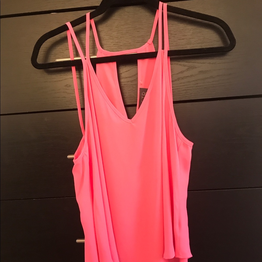 Hot pink tank top