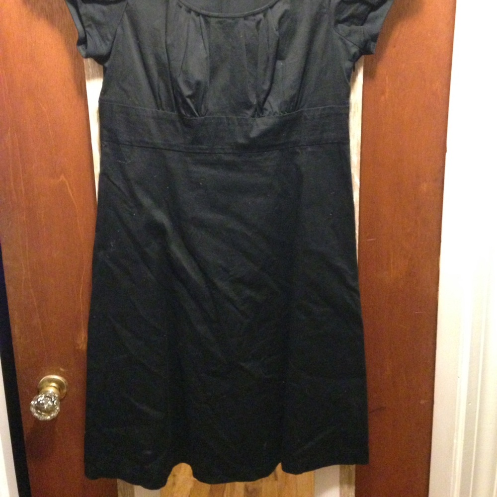The Limited black cotton sateen dress