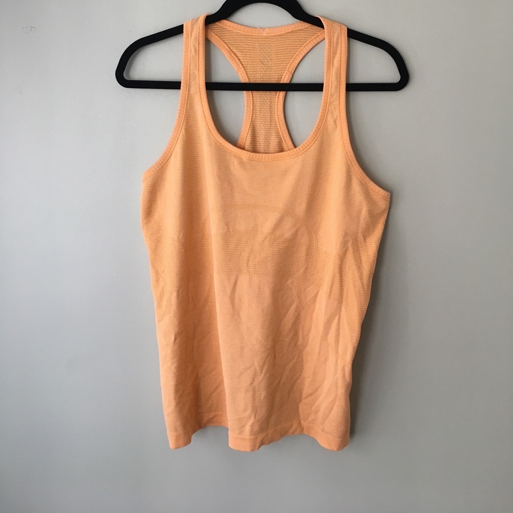 Orange Lululemon Swiftly Tank