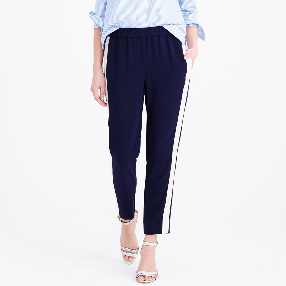 J. Crew Reese Pant in Tuxedo Stripe