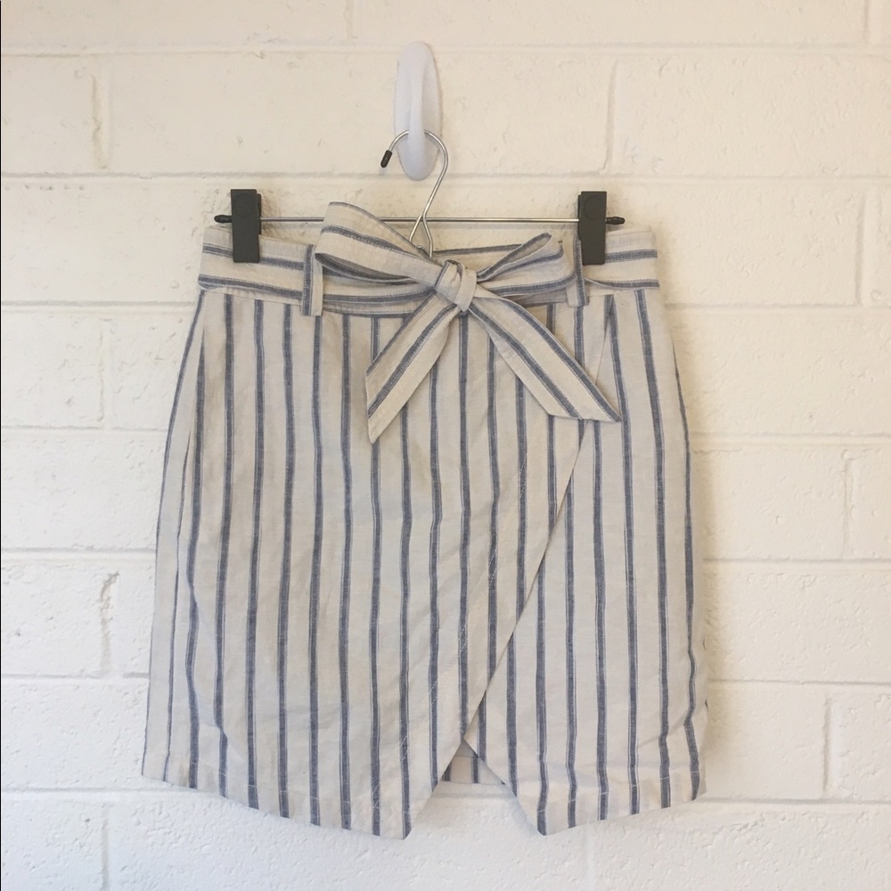 NWT Madewell Portside Skirt in Ikat Stripe