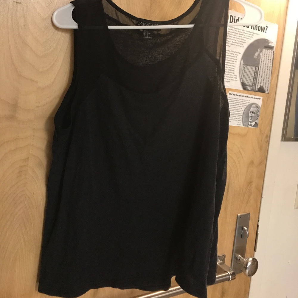 Black tank top