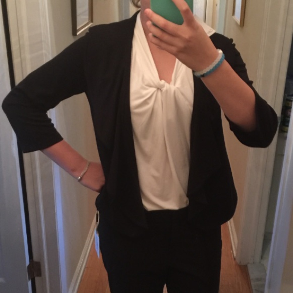 Calvin Klein Ruffled Blazer