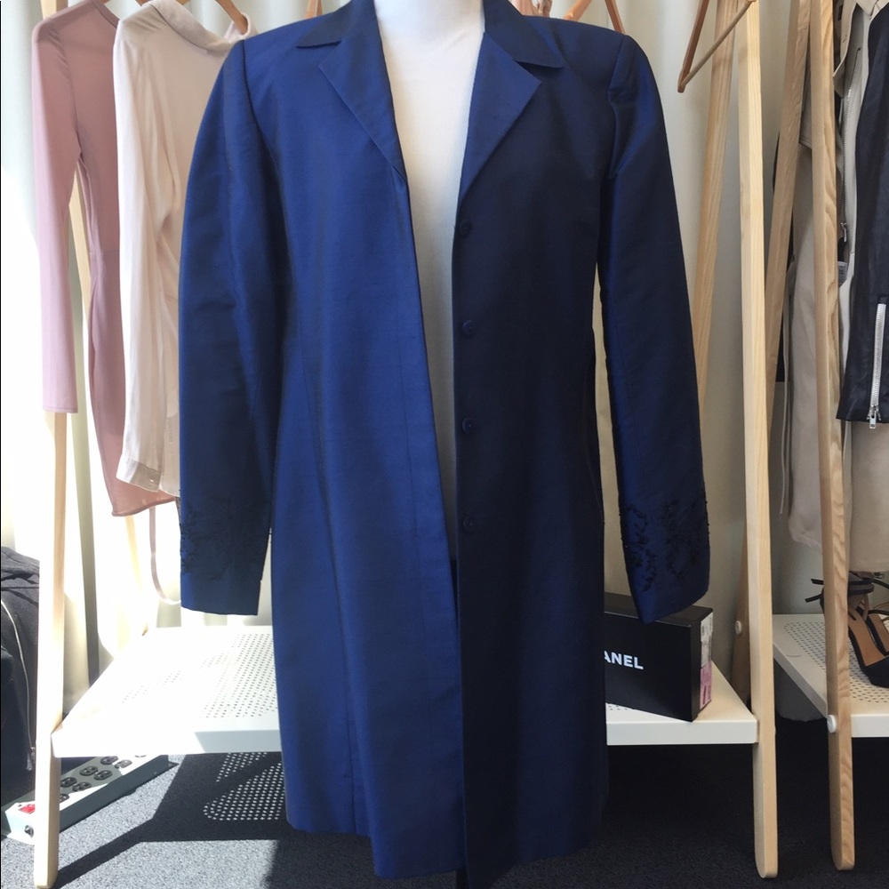 Beaded long jacket