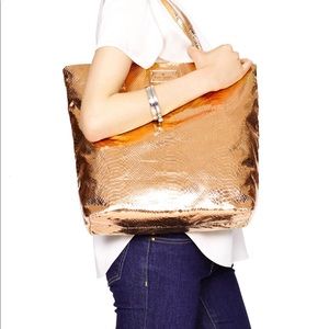 NWT KATE SPADE FOILED AGAIN BON SHOPPER TOTE