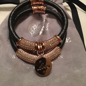 Set of two diamond bracelets