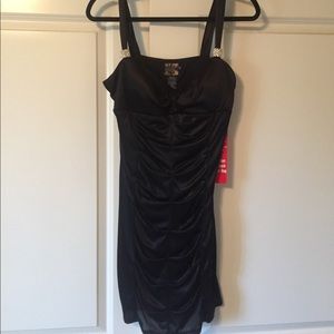 Black Cocktail Mini Dress