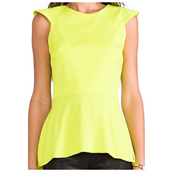 ‼️LAST CALL PRICE FIRM Yellow Asymmetrical Top - Picture 5 of 5
