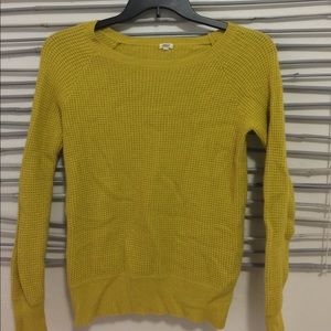 J crew yellow sweater