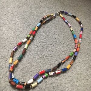 31 Bits Paper bead necklace