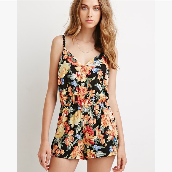 Forever 21 Dresses & Skirts - Floral romper