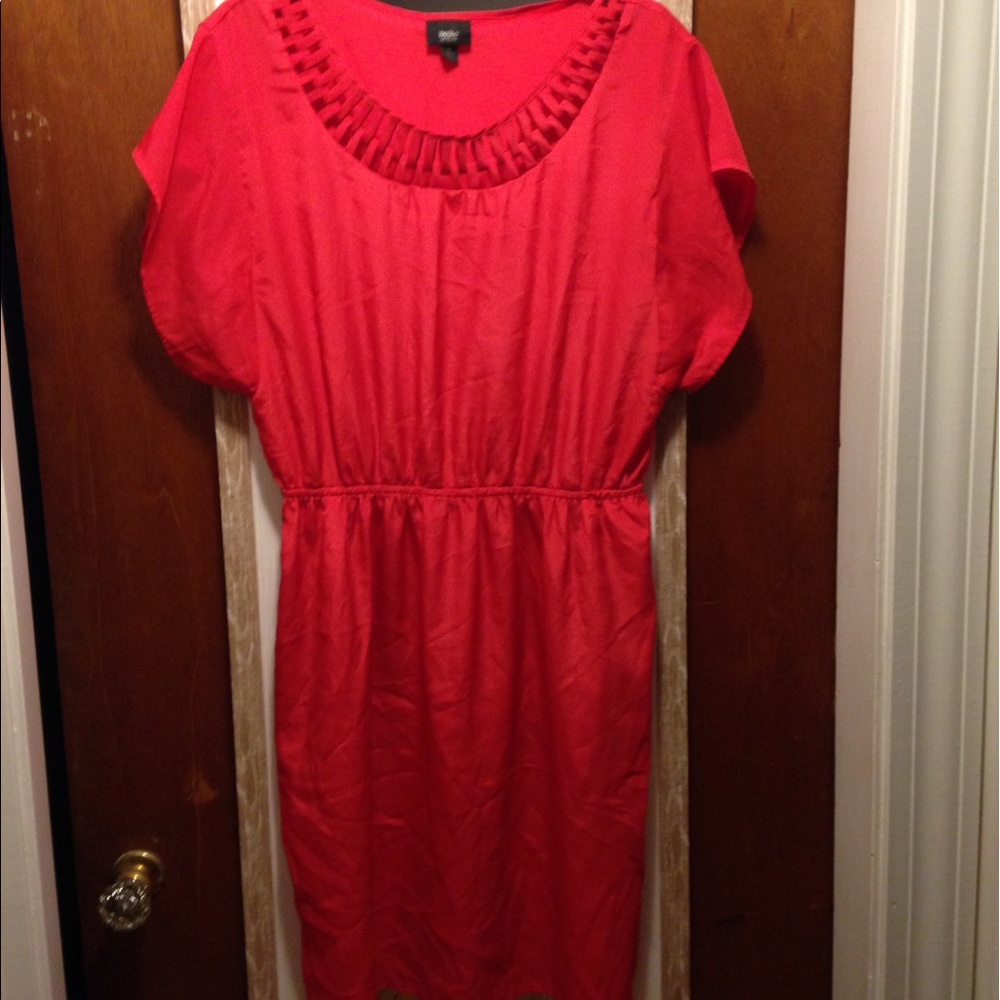 Watermelon blouson dress