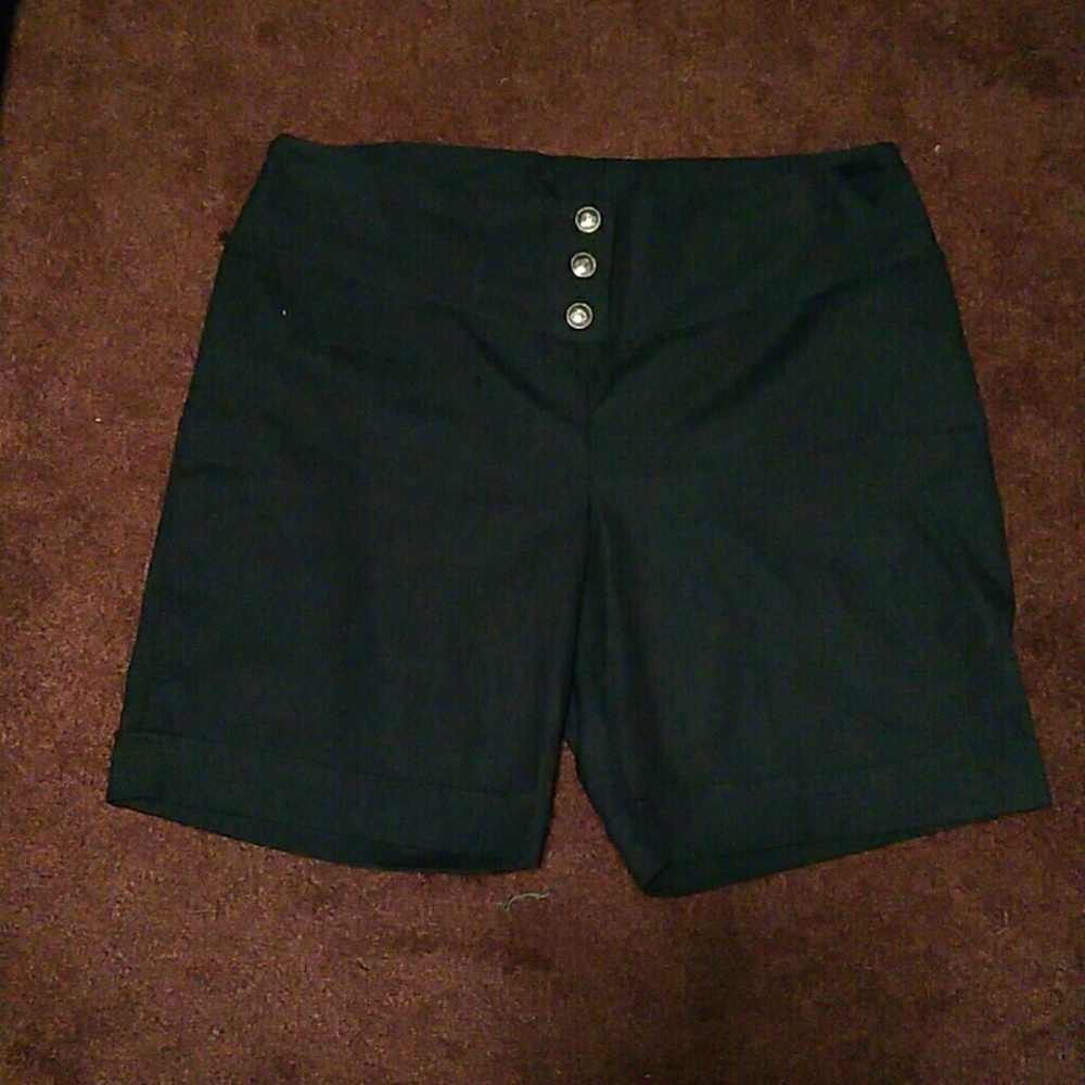 Dots Dark blue dress shorts