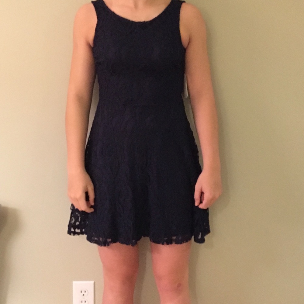 Altard State Navy Lace Dress