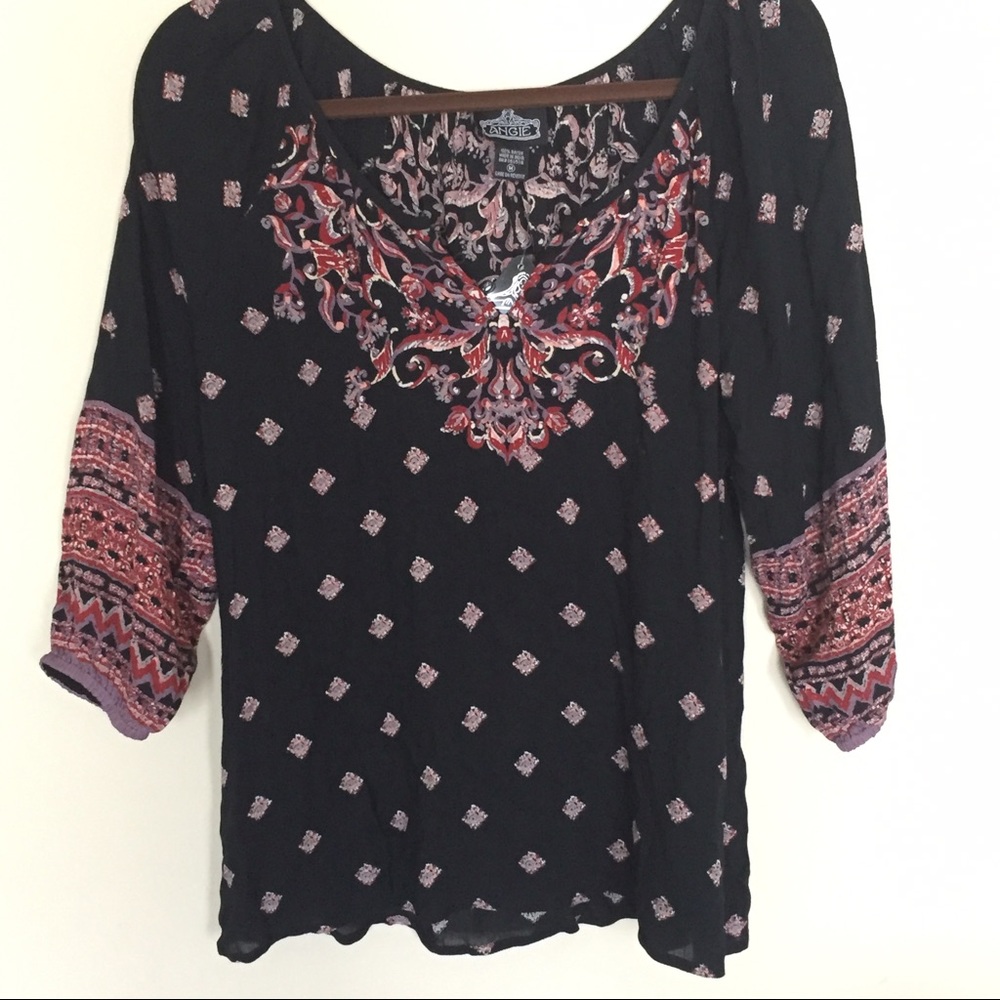 Angie boho chic blouse new with tags