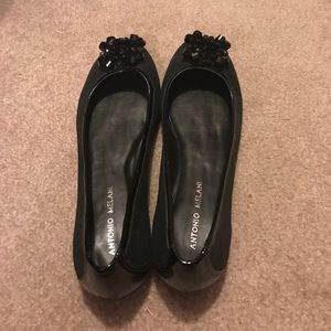 Black Antonio Melani flats