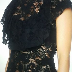 Black Milk Flouncy Lace Top
