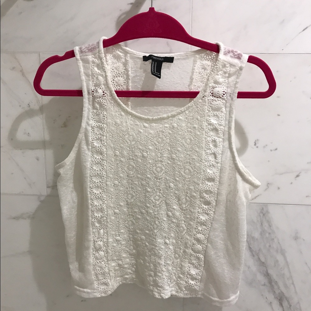 Forever 21 white tank top