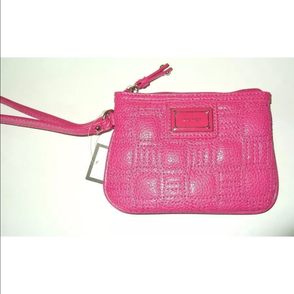 Nine West Fuschia Wristlet NWT