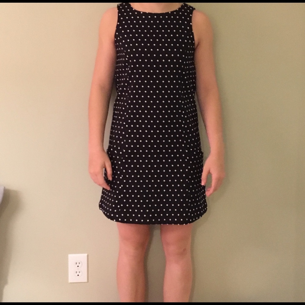 JACK polka dot A-line dress with pockets