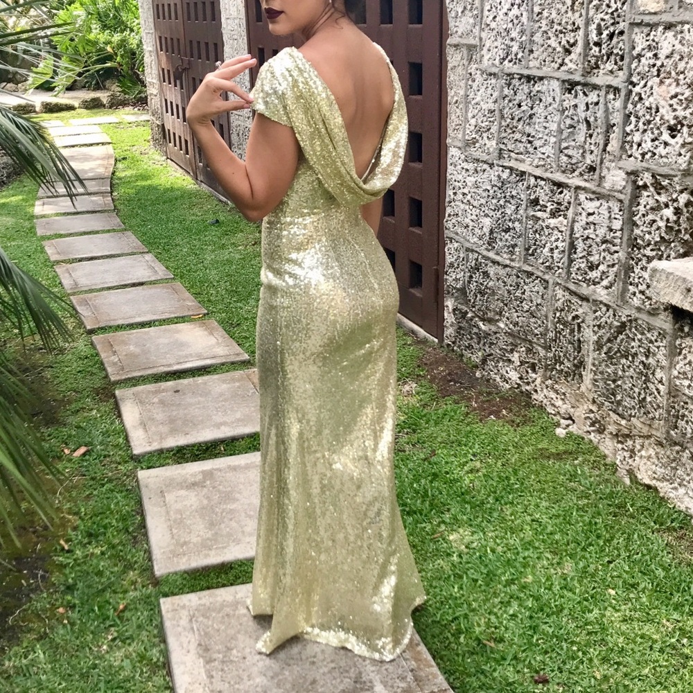 Sale! Gold Sequin Bridesmaid Dress