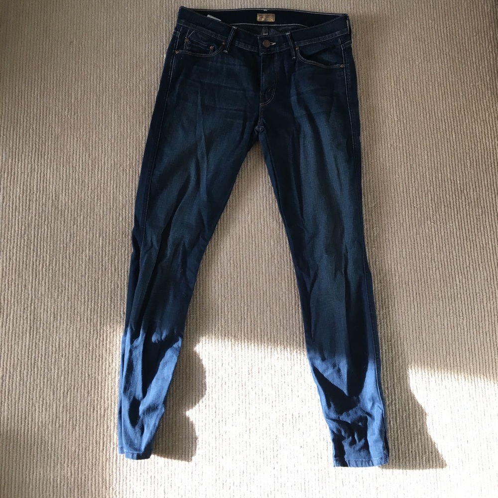 Mother ankle dark wash jeans !