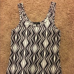 Geometric print maxi dress