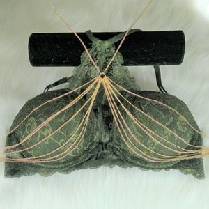 Multi-Layered Chain Jewelry Bralette