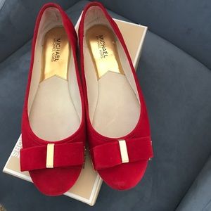 Michael Kors- Velvet Red Flats