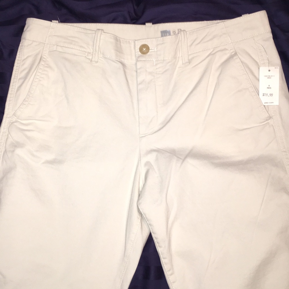 Gap chinos cropped boot cut light khaki