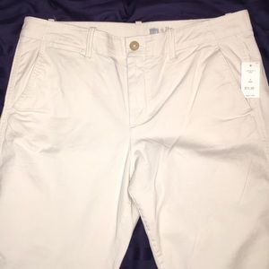 Gap chinos cropped boot cut light khaki
