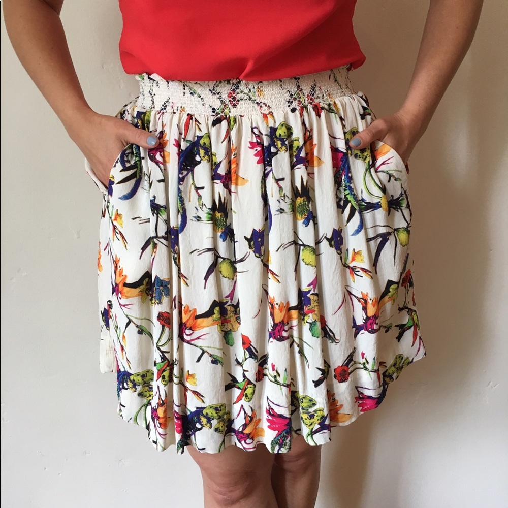 ESSENTIEL Antwerp Floral Skirt with pockets.
